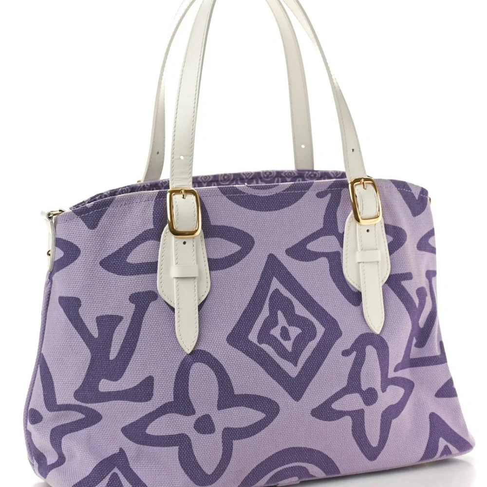 💜LOUIS VUITTON CABAS TAHITIENNE PM LILAC - LIMITED EDITION💜 - Picture 2 of 11